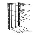 Prateleira de cozinha de 5 camadas Organizador de metal Pan Rack porta-especiarias Suporte Rack de utensílios domésticos Armazenamento de mesa